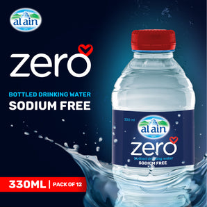 Al Ain Zero Bottled Drinking Water - 330ml Pack of 12