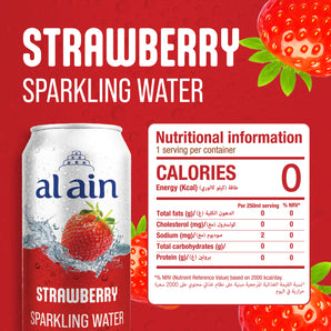 6x250ml AA Shrink Strawberry Sparkling Can